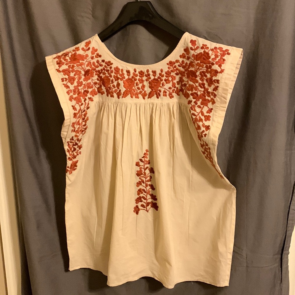 Embroidered Spirit Sleeveless Top
